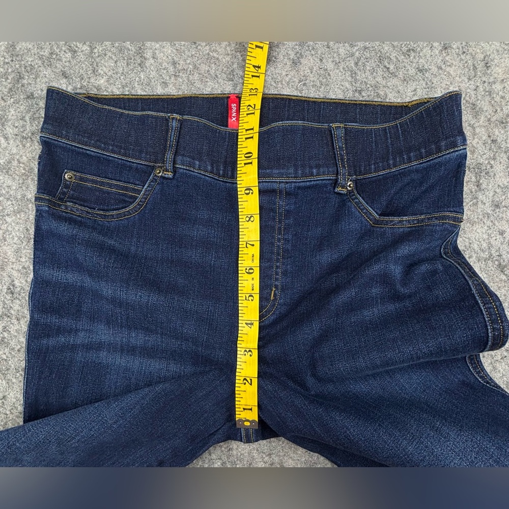 Spanx | Flare Midnight Shade Pull-on Stretch Jeans | 20327Q | Women’s Large - Picture 8 of 11